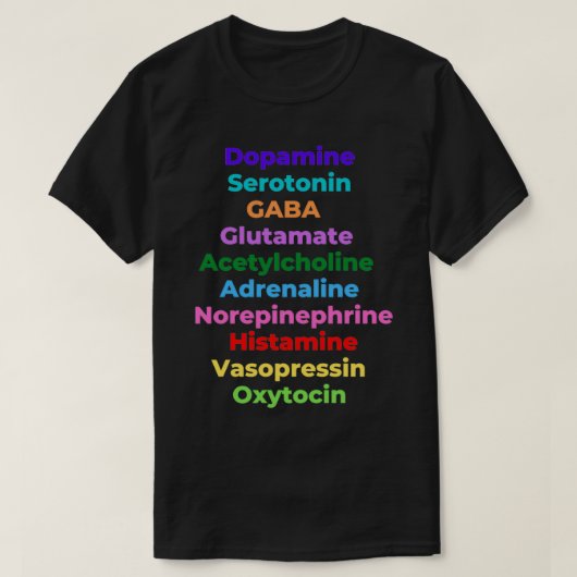 Neurotransmitter Psychologie T-Shirt (Design vorne)
