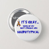 Neurotypical Freunde Button (Vorne & Hinten)