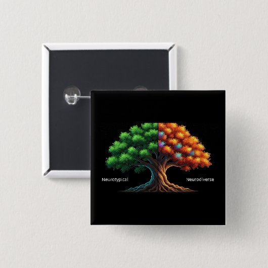 Neurotypical vs. Neurodiverse Button (Vorne & Hinten)