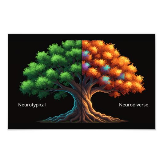 Neurotypical vs. Neurodiverse Fotodruck (Vorne)