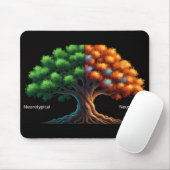 Neurotypical vs. Neurodiverse Mousepad (Mit Mouse)