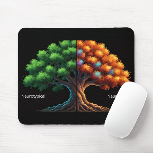 Neurotypical vs. Neurodiverse Mousepad (Mit Mouse)
