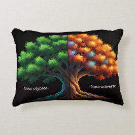 Neurotypisch vs. Neurodivers Dekokissen
