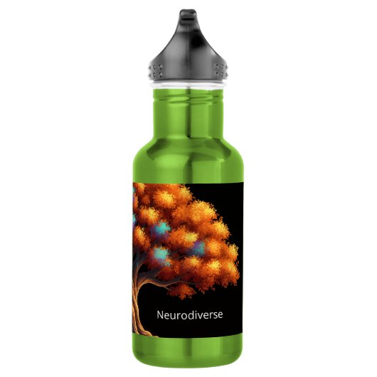 Neurotypisch vs. Neurodivers Edelstahlflasche (Rechts)