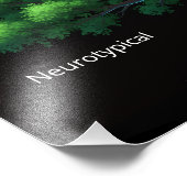 Neurotypisch vs. Neurodivers Fotodruck (Ecke)