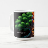 Neurotypisch vs. Neurodivers Kaffeetasse (Vorderseite Links)