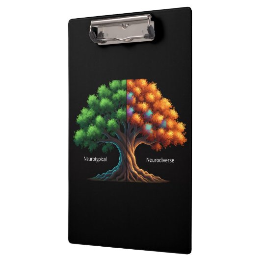 Neurotypisch vs. Neurodivers Klemmbrett (Links)