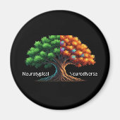 Neurotypisch vs. Neurodivers Magnet (Vorne)