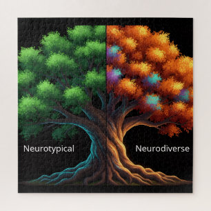 Neurotypisch vs. Neurodivers Puzzle