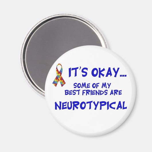 Neurotypische Freunde Magnet (Vorderseite/Rückseite)