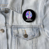 Neuroversität Individualität Dyslexie Bewusstsein Button (Beispiel)