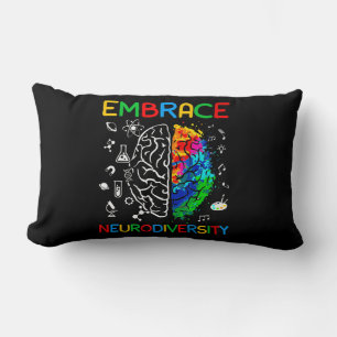 Neuroversity Shirt Embrase ADHD Autismus Bewusstse Lendenkissen