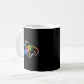 Neuroversity Symbol Rainbow Infinity Autismus Mama Kaffeetasse (Vorderseite Links)