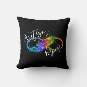 Neuroversity Symbol Rainbow Infinity Autismus Mama Kissen