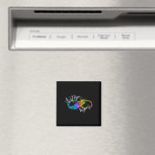 Neuroversity Symbol Rainbow Infinity Autismus Mama Magnet (In Situ (Geschirrspüler))
