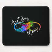 Neuroversity Symbol Rainbow Infinity Autismus Mama Mousepad (Vorne)