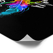 Neuroversity Symbol Rainbow Infinity Autismus Mama Poster (Ecke)