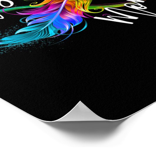 Neuroversity Symbol Rainbow Infinity Autismus Mama Poster (Ecke)