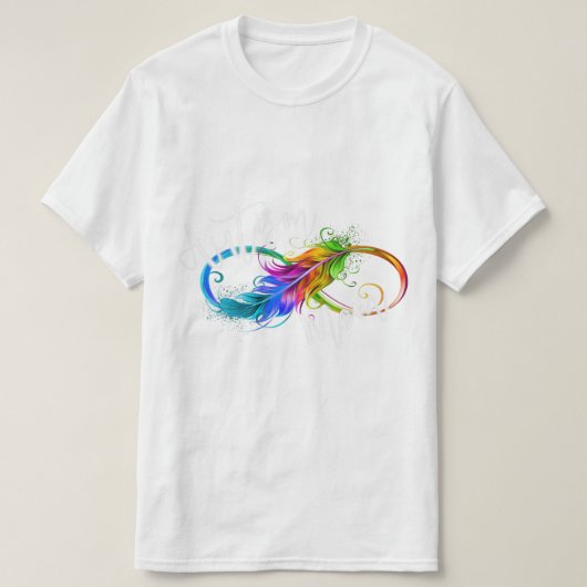 Neuroversity Symbol Rainbow Infinity Autismus Mama T-Shirt (Design vorne)