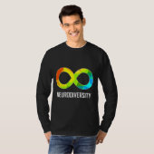 Neuroversity Unendlichkeit Autismus und Amortisier T-Shirt (Vorne ganz)