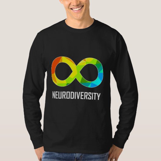 Neuroversity Unendlichkeit Autismus und Amortisier T-Shirt (Vorderseite)