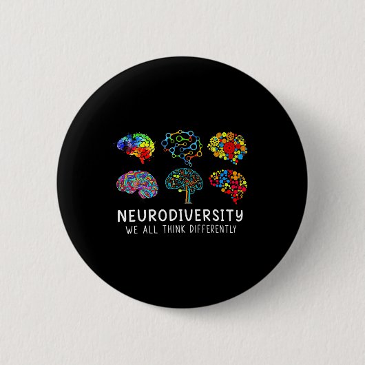 Neurovielfalt - Bewusstsein für Autismus und Embra Button (Vorderseite)