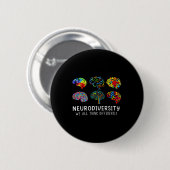 Neurovielfalt - Bewusstsein für Autismus und Embra Button (Vorne & Hinten)