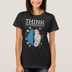 Neurovielfalt, die wir alle anders denken, Gehirn T-Shirt