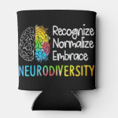 Neurovielfalt, Feiern Sie das Spektrum. Das Gehirn Dosenkühler (Rückseite)