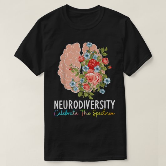 Neurovielfalt feiert das Spektrum ADHD-Gehirn A T-Shirt (Design vorne)