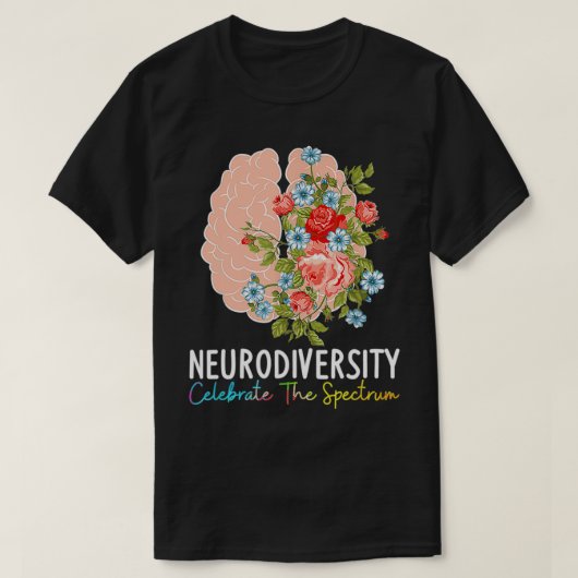 Neurovielfalt feiert das Spektrum ADHD-Gehirn A T-Shirt (Design vorne)