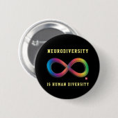 Neurovielfalt ist der Knopf menschliches Diversity Button (Vorne & Hinten)