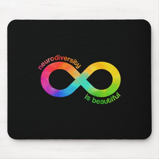 Neurovielfalt ist ein wunderschöner Autismus Neuro Mousepad (Vorne)