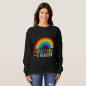 Neurovielfalt ist ein wunderschöner Regenbogen mit Sweatshirt (Vorne ganz)
