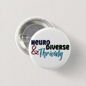 Neurovielfalt und Thribling | NeuroVielfalt Button (Vorne & Hinten)