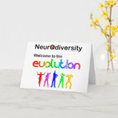 Neurovielfalt Willkommen bei der Evolution Postkar Karte (Gelbe Blume)
