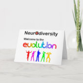Neurovielfalt Willkommen bei der Evolution Postkar Karte (Vorderseite)