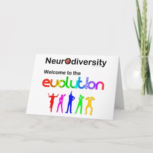 Neurovielfalt Willkommen bei der Evolution Postkar Karte (Vorderseite)