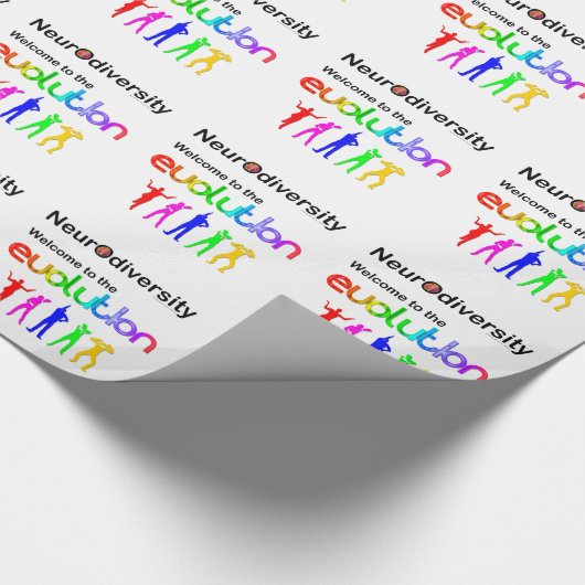 Neurovielfalt Willkommen in der Evolution Geschenkpapier (Ecke)