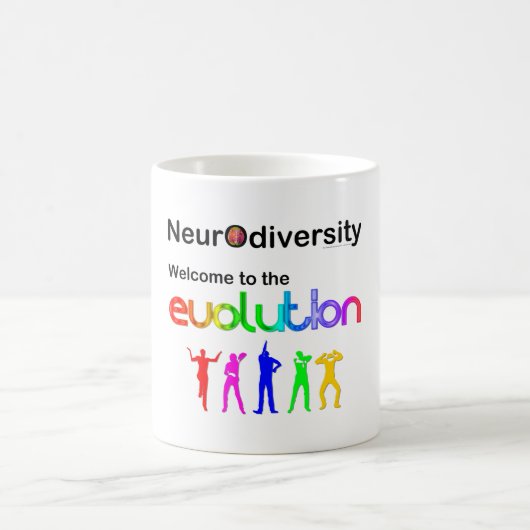 Neurovielfalt Willkommen in der Evolution Kaffeetasse (Mittel)