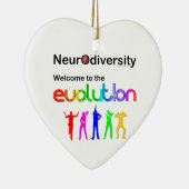 Neurovielfalt Willkommen in der Evolution Keramik Ornament (Rechts)