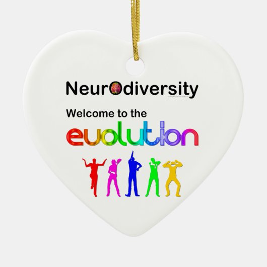 Neurovielfalt Willkommen in der Evolution Keramik Ornament (Vorne)