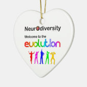Neurovielfalt Willkommen in der Evolution Keramik Ornament (Links)
