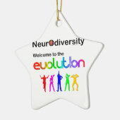 Neurovielfalt Willkommen in der Evolution Keramikornament (Links)