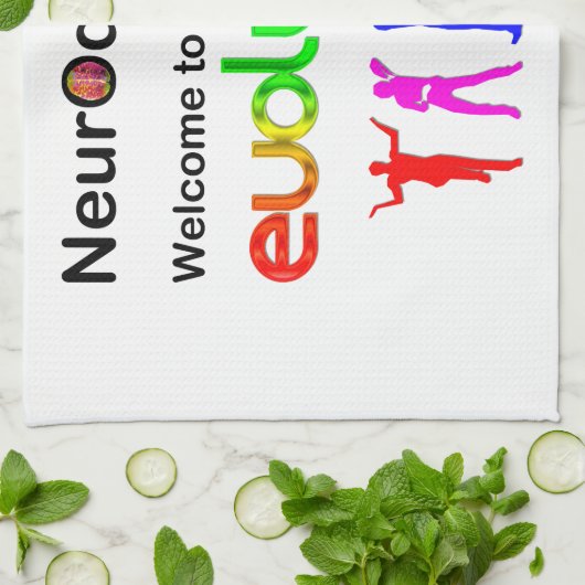 Neurovielfalt Willkommen in der Evolution Küchentuch (Gefaltet)