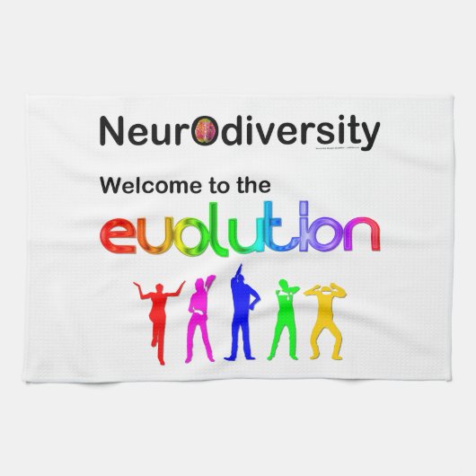 Neurovielfalt Willkommen in der Evolution Küchentuch (Horizontal)