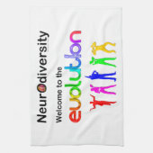 Neurovielfalt Willkommen in der Evolution Küchentuch (Vertikal)