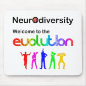 Neurovielfalt Willkommen in der Evolution Mousepad (Vorne)