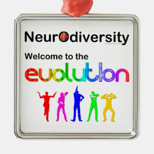 Neurovielfalt Willkommen in der Evolution Ornament Aus Metall