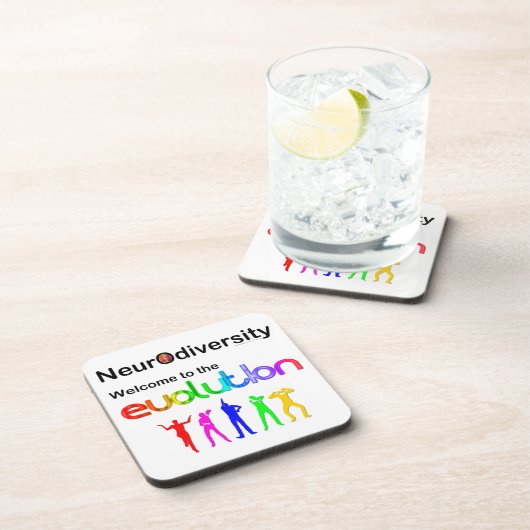 Neurovielfalt Willkommen in der Evolution Untersetzer (Rechte Seite)